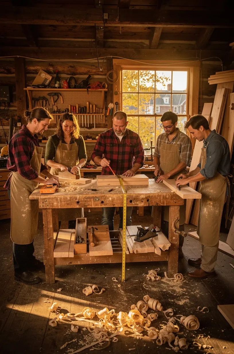 Collaborative learning in skill-sharing craft clubs.